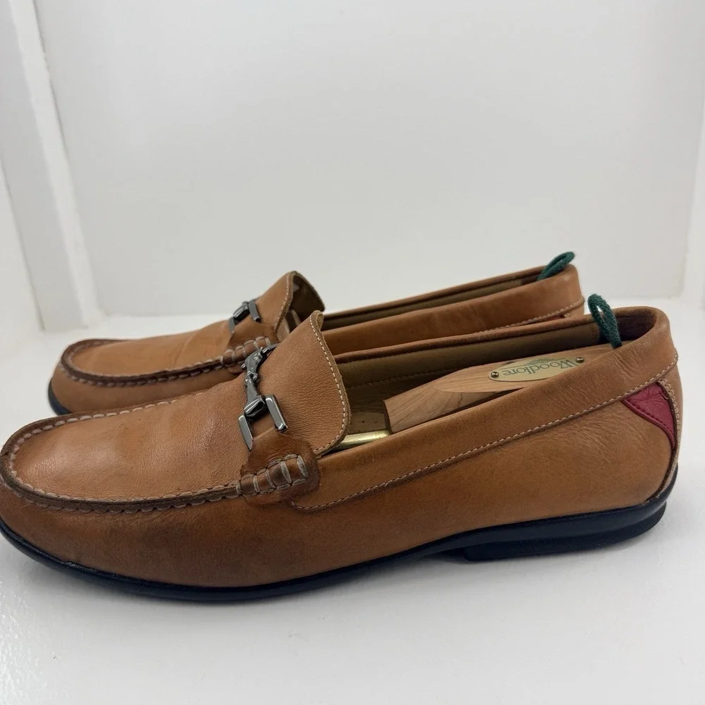 FootJoy FJ Club Casual Mens 11M Tan Leather Bit Loafers 79008 Slip On Shoes
